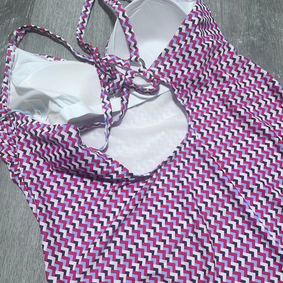 Red, Blue and White One Piece Swimsuit NWT - Picture 8 of 9